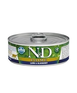 N&D CAT PRIME Adult Lamb & Blueberry 70g + 1 zdarma