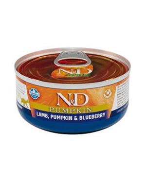 Levně N&D CAT PUMPKIN Adult Lamb & Blueberry 70 g
