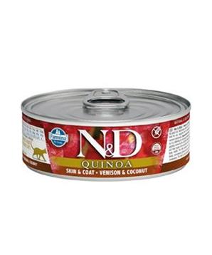 Levně N&D CAT QUINOA Venison & Coconut 80 g
