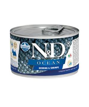 Levně N&D DOG OCEAN Adult Herring & Shrimps Mini 140 g