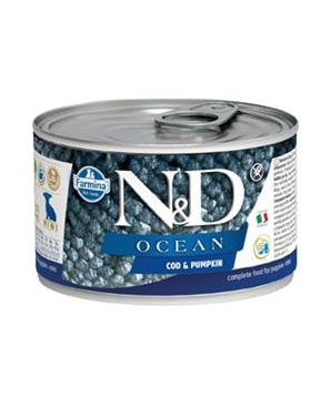 Levně N&D DOG OCEAN Puppy Codfish & Pumpkin Mini 140 g