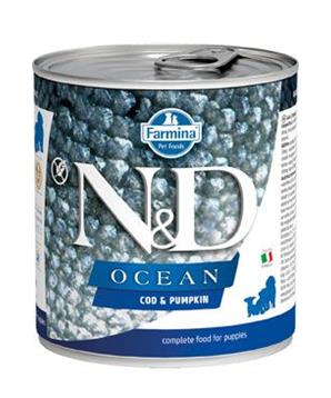 Levně N&D DOG OCEAN Puppy Codfish & Pumpkin 285 g