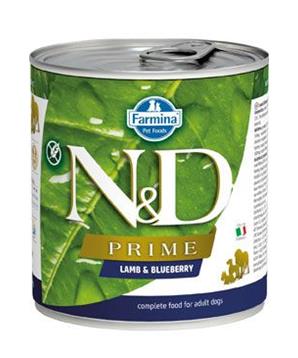 Levně N&D DOG PRIME Adult Lamb & Blueberry 285 g