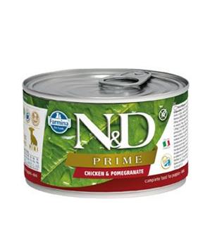 Levně N&D DOG PRIME Puppy Chicken & Pomegranate Mini 140 g