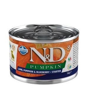 Levně N&D DOG PUMPKIN Starter Lamb & Blueberry Mini 140 g