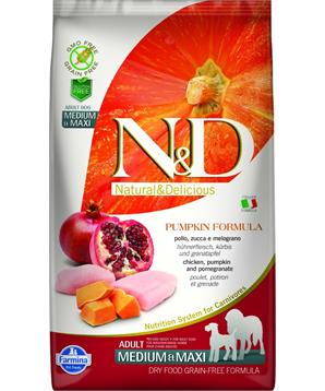 N&D GF Pumpkin DOG Adult M/L Chicken & Pomegranate