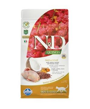 Levně N&D GF Quinoa CAT Skin&Coat Quail & Coconut 1,5 kg