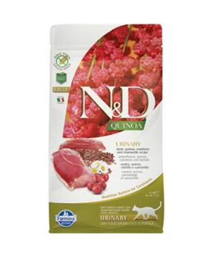 Levně N&D GF Quinoa CAT Urinary Duck & Cranberry 1,5 kg