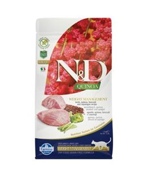 Levně N&D GF Quinoa CAT Weight Mngmnt Lamb & Broccoli 1,5 kg