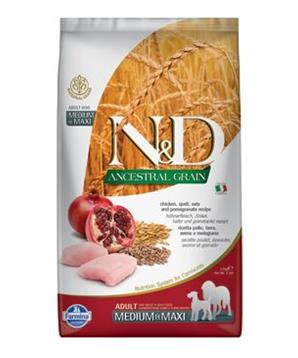 Levně N&D LG DOG Adult M/L Chicken & Pomegranate 12 kg