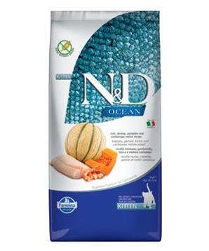 Levně N&D OCEAN CAT Kitten Cod & Shrimp & Pumpkin&Melon 5 kg