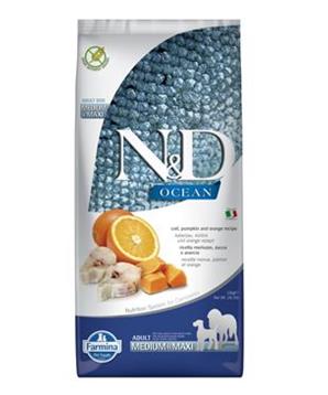 Levně N&D OCEAN DOG Adult M/L Codfish&Pumpkin & Orange 12 kg