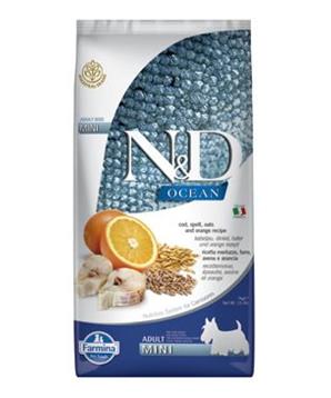 Levně N&D OCEAN DOG LG Adult Mini Codfish & Orange 2,5 kg