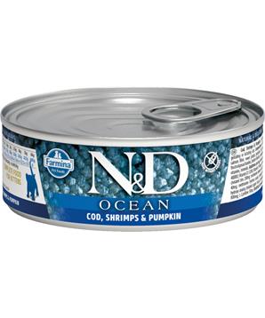 N&D CAT OCEAN Kitten Codfish & Shrimps & Pumpkin