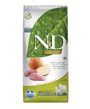 Levně N&D PRIME DOG Adult M/L Boar & Apple 12 kg