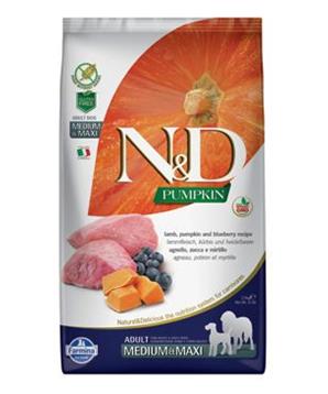 Levně N&D Pumpkin DOG Adult M/L Lamb & Blueberry 12 kg