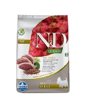 N&D Quinoa DOG Neutered Duck&Broccoli&Asp. Mini