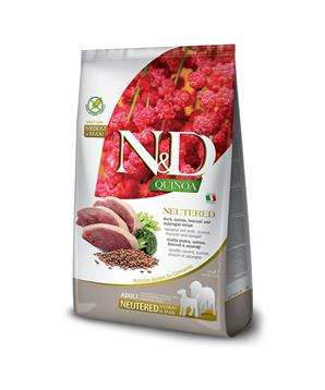 N&D Quinoa DOG Neutered M/L Duck&Broccoli&Asp.