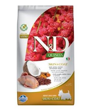 N&D Quinoa DOG Skin & Coat Quail & Coconut Mini