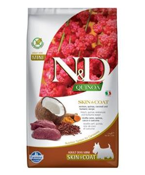 Levně N&D Quinoa DOG Skin & Coat Venison & Coconut Mini 2,5 kg