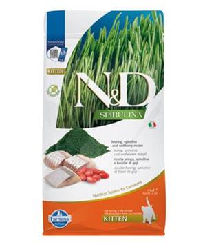 N&D SPIRULINA CAT Kitten Herring & Wolfberry 1,5kg