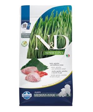 N&D SPIRULINA DOG Puppy M/L Lamb & Wolfberry