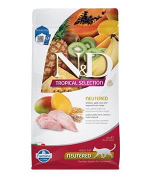 Levně N&D TROPICAL SELECTION CAT Neutered Chicken 1,5kg