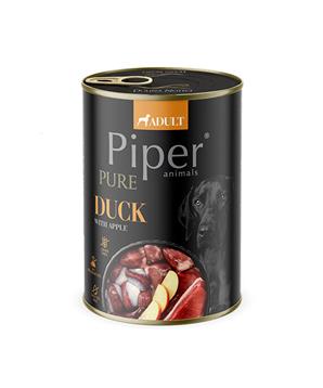 Levně NEW PIPER PURE kachna s jablky, konzerva pro psy 400g