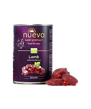 Levně Nuevo kočka Senior Jehněčí s brusinkami konz. 400 g