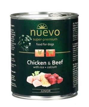 Levně Nuevo pes Junior Kuřecí a Hovězí konz. 400 g