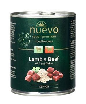 Levně Nuevo pes Senior Jehněčí s ovesnými vl. konz. 800 g