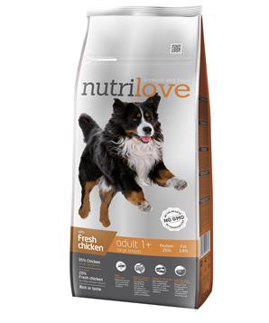 Nutrilove pes Adult Large fresh kuřecí, granule