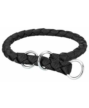 Levně Nylonový obojek kulatý CAVO černý L 47-55 cm/18 mm