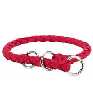 Levně Nylonový obojek kulatý CAVO červený L 47-55 cm/18 mm