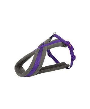 Levně Nylonový postroj PREMIUM podšitý - fialový L-XL:hruď:70-110cm/25mm