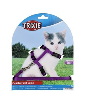 Levně Nylonový postroj pro koťata jednobarevný TRIXIE 19-31 cm/8 mm