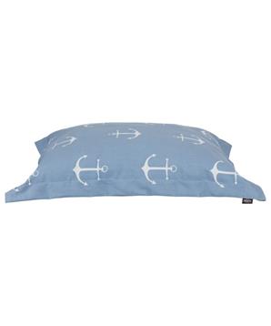 Obdelníkový polštář ANCHOR světle modro/šedý