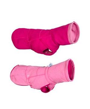 Levně Obleček Hurtta Razzle-Dazzle Midlayer červený 55