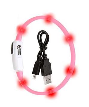 Levně Obojek USB Visio Light 35cm Oranžový