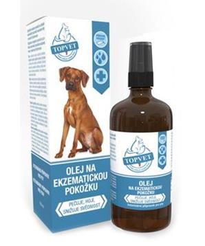 Levně Olej na ekzematickou pokožku pro psy TOPVET 100ml