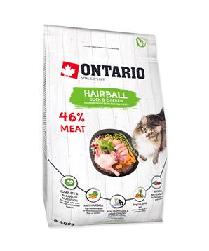 Levně ONTARIO Cat Hairball 0,4 kg