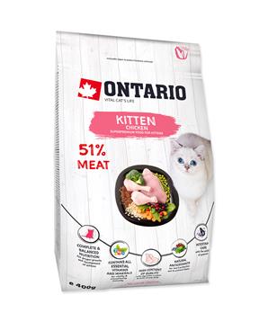 Levně ONTARIO Kitten Chicken 0,4 kg