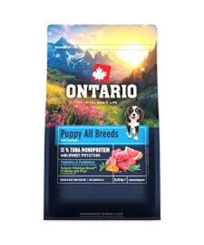 Levně Ontario Puppy & Junior All Breeds Monoprotein Tuna & Sweet Potatoes 0,75kg