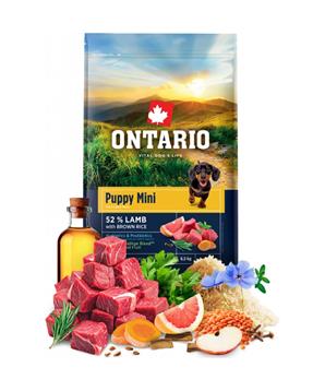 Levně Ontario Puppy Mini Lamb & Brown Rice 0,75kg