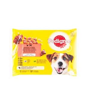 Levně Pedigree kapsa Adult hovězí/drůbeží v želé 4x100g