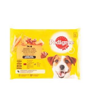 Levně Pedigree kapsa hovězí+jehně/krůta+mrkev 4x100g
