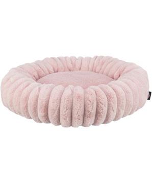 Levně Kulatý pelech LONNI, sametový manšestr, růžová 50 cm