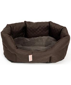 Pelech 8 hran textil Elegance hnědý 45 cm