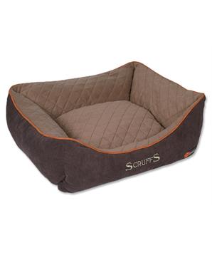 Pelíšek SCRUFFS Thermal Box Bed hnědý