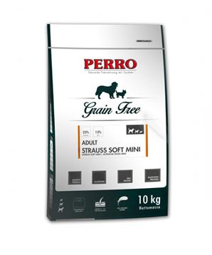 PERRO Grain Free Adult Mini Soft Pštros